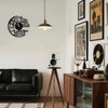 Twshiny Kitchen Wall Clock, Elegant Vinyl Record Black Wall Clocks