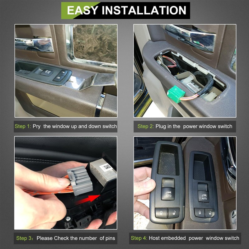 Driver Side Power Master Window Switch Fits for 1996-2000 for