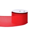 Ribest Red Linen Wired Ribbon, 2.5 Inch × 10 Yard,