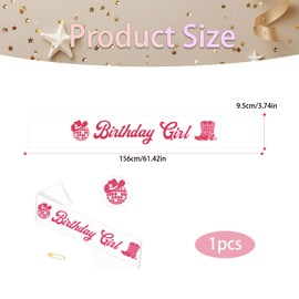 Nzexlyva Birthday Girl Sash, Colorful Lettered “Birthday Girl” Belt and Crown, Funny White Pink Birthdays Sash Party Decorations, Perfect Birthdays Party Accessory for Girls Women