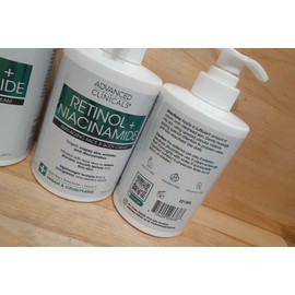 Advanced Clinicals 3 JUGS: Advanced Clinicals RETINOL + NIACINAMIDE ANTI AGING FACE Body Cream 15oz