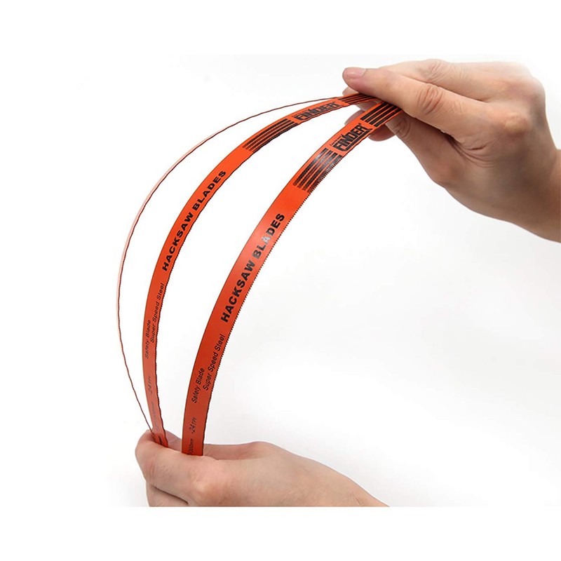30mm 24 TPI Bi-Metal Hand Hacksaw Blade, Orange, Set of
