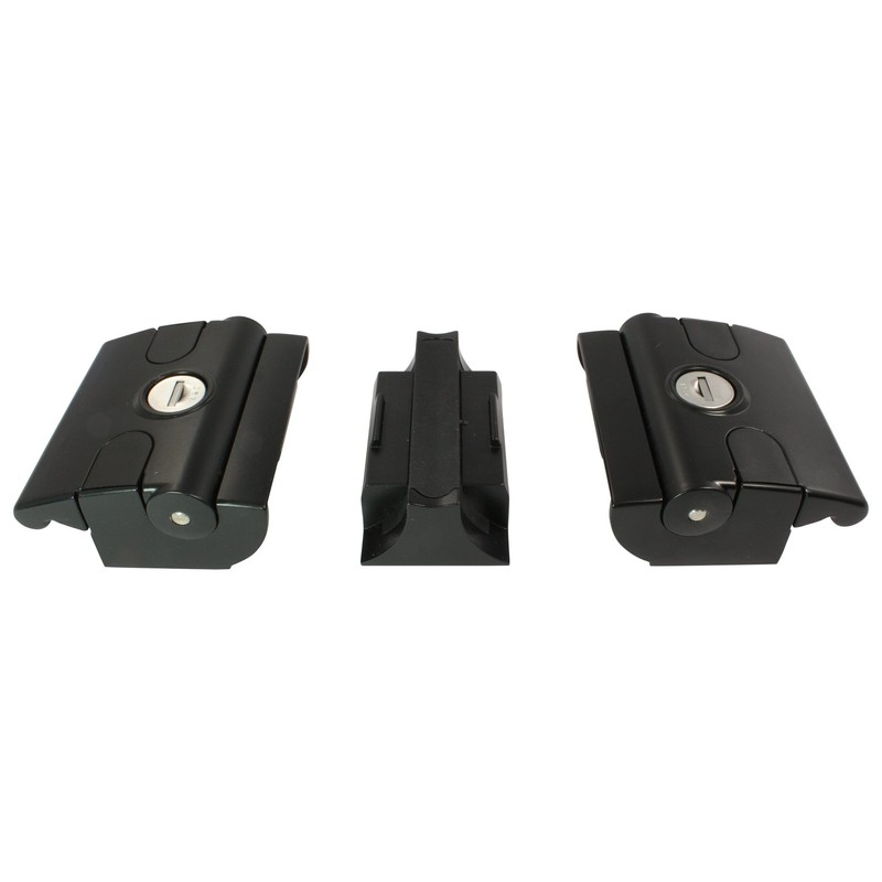 Latch Lock – Twin Keyed Alike Aluminium Black Powder Coated