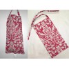 Penny's Needful Things Pink Floral Damask Plastic Grocery Shopping Bag
