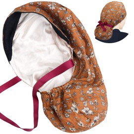 ABAMERICA Ponytail Scrub Caps for Women Surgical Caps Nurse Hat with Functional Ponytail Holder for Long Hair, Single or Satin-Lined