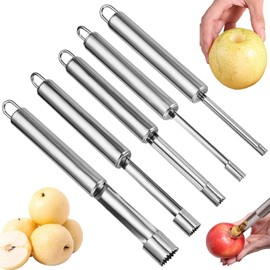 5 Piezas Descorazonador De Manzanas, Cortador De Manzana, Adecuado Para Hacer Postres De Frutas, Mermeladas, Etc, Ideal Para Cocineros Caseros, Entusiastas De Repostería y Chef Profesionales