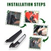 Motorcycle Rear View Mirrors with LED Turn Signal Lights Stealth