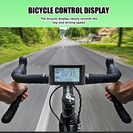Giilayky SW900 Ebike LCD Display 36V E-Bike LCD Meter Panel Display for Electric Bike Computer Ebike Accessories