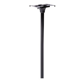 Architectural Mailboxes Coolidge Galvanized Steel Mailbox Post, Compatibility Code F, 7511B-10, Black