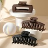TOCESS Silicone Flexible Claw Clip: 3 Pack Bendable Matte Large