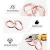 Morn Light 16-Pack Metal Round Carabiner Clips,Trigger Spring O Rings
