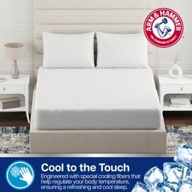 Arm & Hammer Cooling Comfort Fitted Mattress Protector, Twin