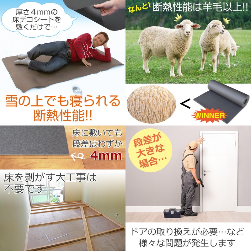 DIY Style Soundproofing Thermal Insulation Base Material Floor Deco Sheet