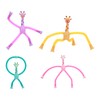 4Pcs Giraffe Tube Toy Telescopic Suction Cup Tube Giraffe Toy