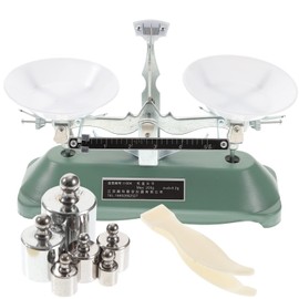 ULTECHNOVO Experiment Balance Scale Balance Tool 1 Set Pallet Balance Scale Rubber Weighing Scale Rack Child Table Balance Tray Laboratory Beam Balance Scale
