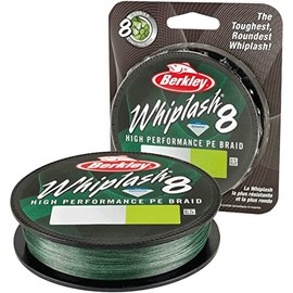 Berkley Whiplash 8 Braided Fishing Line - 100% Dyneema 8 Strand Braid for Saltwater and Freshwater Fishing
