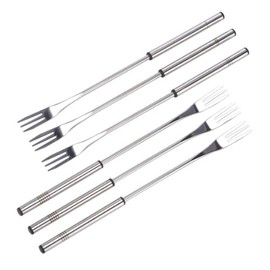 6 Fondue Forks Stainless Steel