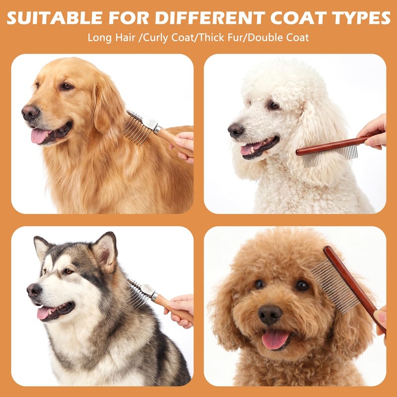 Dematting Comb for Dogs, Dematting Tool for Dogs & Cats,