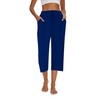 Kabento 2 Pack Womens Pajama Pants Capri Sleep Lounge Pants
