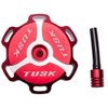 Tusk Billet Aluminum Gas Cap, Clarke Fuel Tanks Red Machined