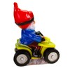 Garden gnome on quad made of shatterproof PVC gnome -