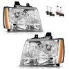 Vizotae Headlights w/Bulbs for 2007-2014 Chevy Tahoe Suburban Avalanche