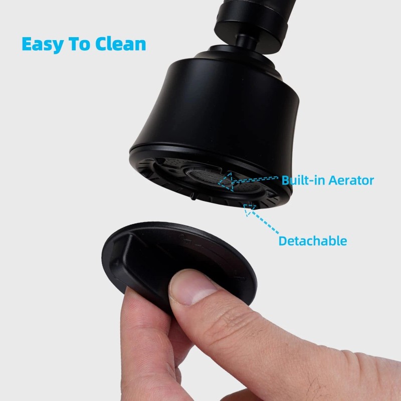 Hibbent Big Angle Swivel Sink Faucet Aerator,360 Degree Kitchen Sink