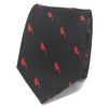 MENDEPOT Red Birds Pattern Necktie With Gift Box Northern Cardinal