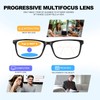 2 Pack Prescription-Quality Durable Frame Progressive Reading Glasses, Blue Light