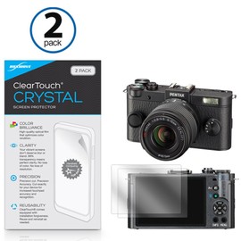 BoxWave Screen Protector Compatible with Canon PowerShot ELPH 330 HS - ClearTouch Crystal (2-Pack), HD Film Skin - Shields from Scratches