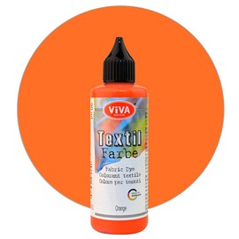 Viva Decor Fabric Dye Textile Dye (Orange, 90 ml) Tie Dye, Fabric Dyes, Washable Fabric Dye, Batik Dyes, Machine Washable for Children and Adults