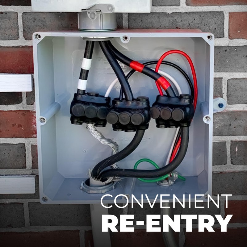 OHLECTRIC Dual Side Entry - 3 Port - 3/0-6 AWG