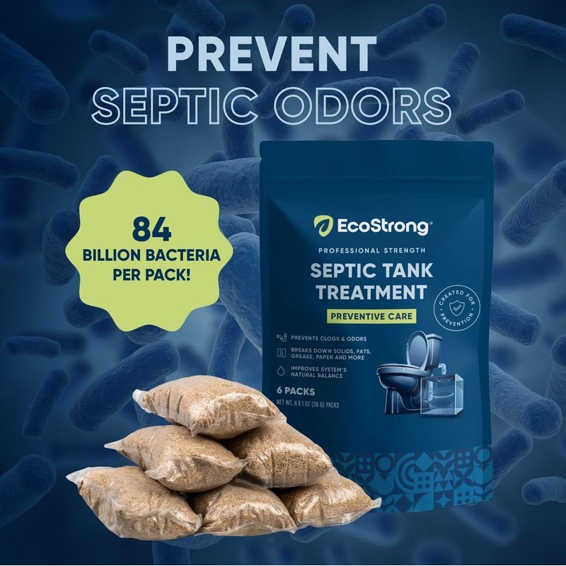 Septic Tank Treatment Packets | Enzyme Rapid Action Breaks Down