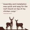 EZ Vane Standing Deer Weathervane — Roof Mount, Wind Cups,