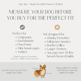 My Modern Pet Dog Carrier Backpack for Small & Medium Dogs (5–20 lbs, One Size) – Hands-Free Front Chest Carrier, Escape-Proof, Breathable, Adjustable Straps for Comfortable Travel & Hiking