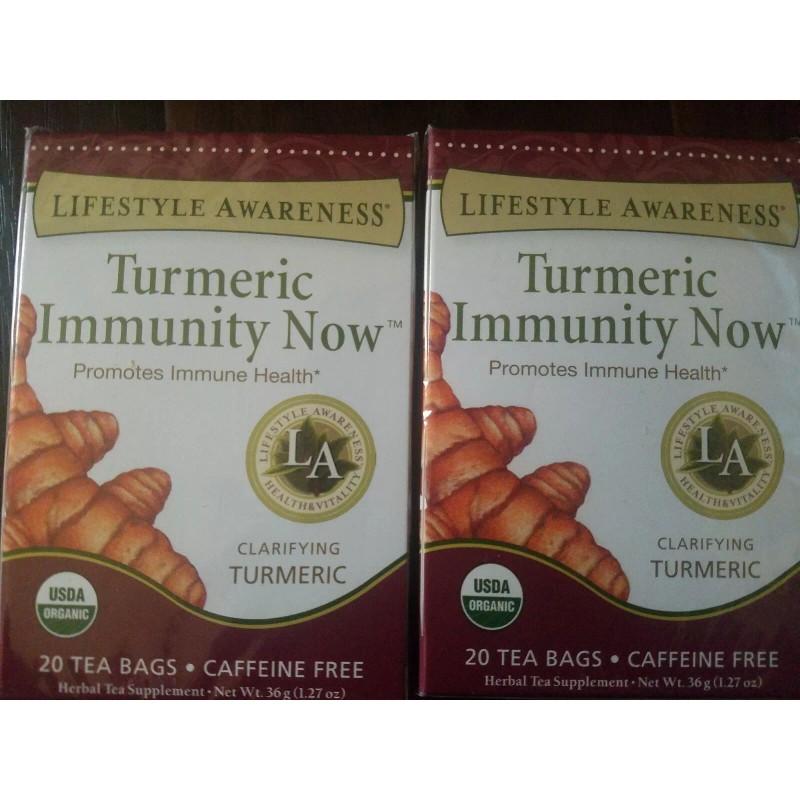 LIFESTYLE AWARENESS TWO PACK LIFESTYLE AWARENESS, TURMERIC IMMUNITY NOW, CAFFEINE