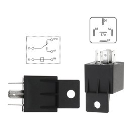 Electric Fan Wiring Kit Waterproof Relay Temperature Sensor Switch Kit Electric Engine Fan Thermostat Radiator Kit 185 On 175 Off 40 AMP