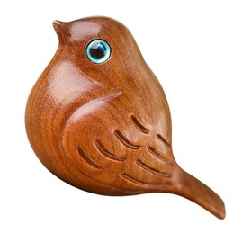 Mobestech Wood Craft Bird Figurine Charming Rustic Carved Bird Statue for Home Decor Animal Sculpture for Tabletop Adorable Bird Ornament for Living Room Office