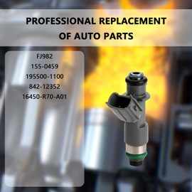 Set of 1 Fuel Injectors - Compatible with Accord Crosstour Acura MDX RDX ZDX TL RL TSX 3.5L 3.7L - Replaces FJ982 155-0459 16450R70A01