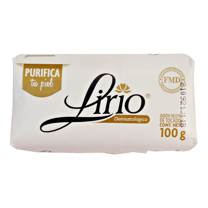 Jabón en Barra Lirio de rmatológico 100g