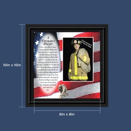 Crossroads Home Décor Firemans Prayer Picture Frame 6795B