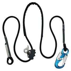Pelican Rope Better Grab 3 Positioning Lanyard w/ANSI Aluminum Snap Hook - 10 feet - Durable Strength | Ideal for Tower and Pole Positioning and More