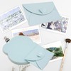 Joyangy 32pcs Heart Clasp Mini Envelopes, Blue Cute Tiny Envelopes,