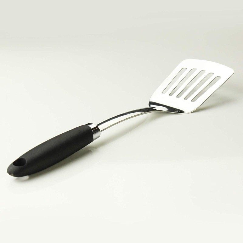 Stainless Steel Spatulas Set, 2 Pack Heavy Duty Solid &