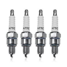 Wevdn 4PCS Spark Plug, A7TC Spark Plug for GY6 50cc 70cc 90cc 110cc 125cc ATV Scooter Dirt Bike Moped Go Kart Racing Bike, Spark Plugs Replacement Compatible with C7HA C5HA PZ7HS S102F Z12
