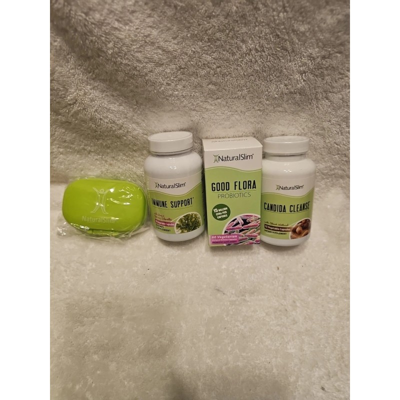 Naturalslim Candida Cleanse Support Kit Capsules (New)