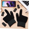 CORHAD 1set Gaming Gloves for Sweaty Hands Touchscreen Finger Sleeves