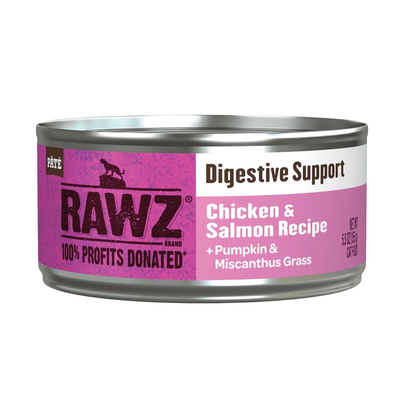 Rawz Digestive Support Chicken & Salmon CAT Food 5.5 Ounce