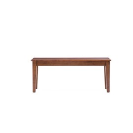 Boraam Shaker Backless Wood Bench - Walnut