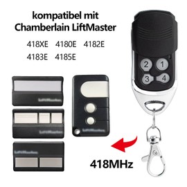 Garage Door Remote Control for 418MHz Chamberlain LiftMaster 4180E, 4182E, 4183E, 4185E, 1 Piece